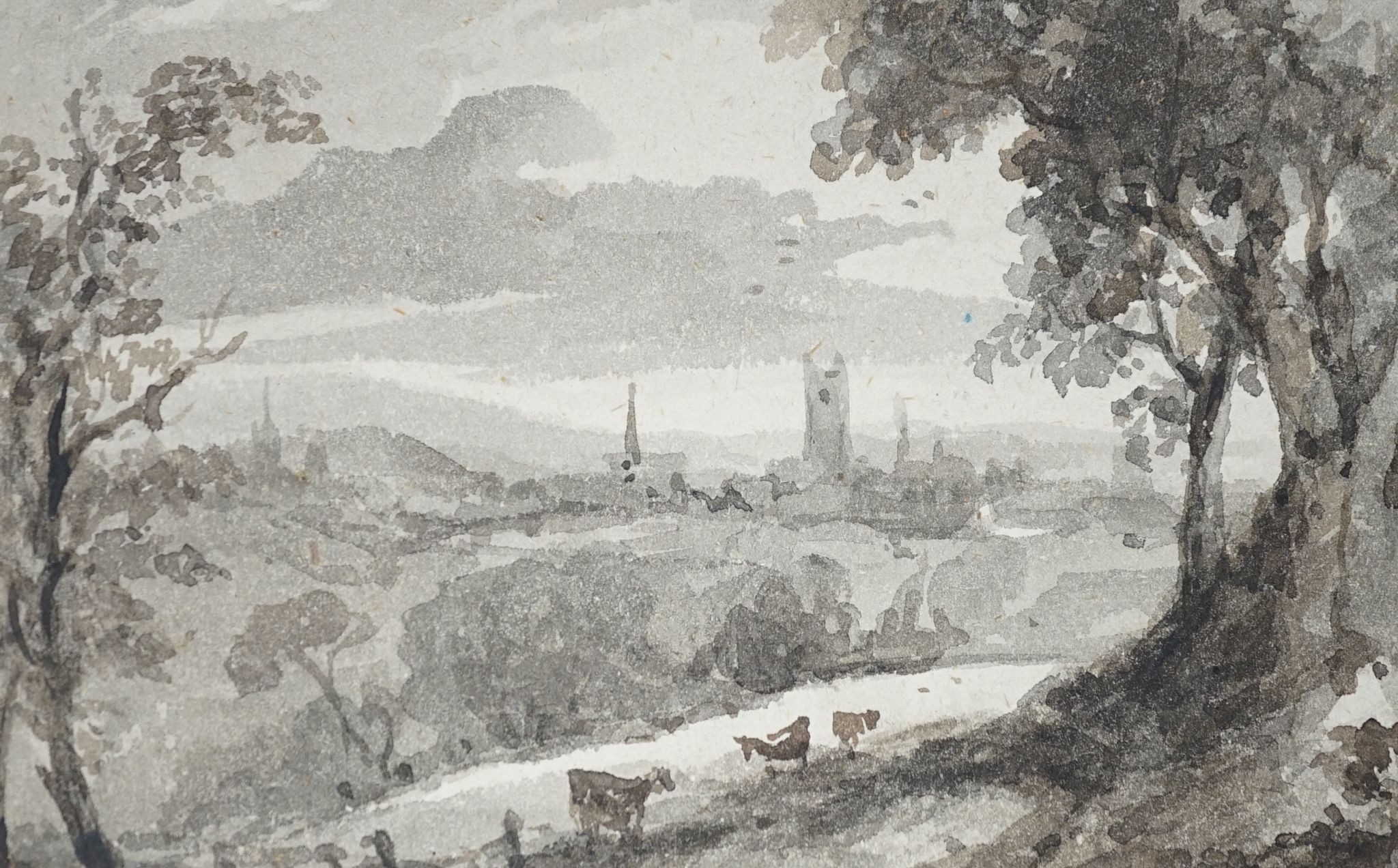 George Richard Vawser Snr. (1815-1888) - an album of 23 watercolour drawings, mainly monochrome landscapes, one signed and dated, 1830, largest 10 x 15cms.